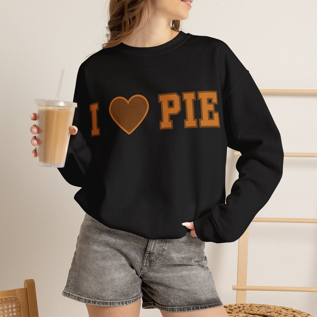 I Love Pie Thanksgiving Crewneck Sweatshirt, alternate view