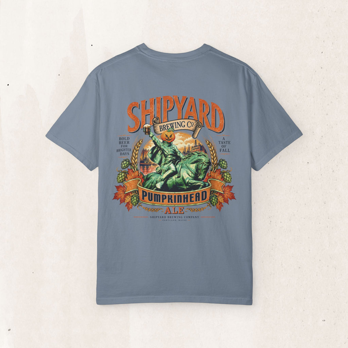 Pumpkinhead Ale Tee – Vintage Brewery Graphic Shirt – Blue Jean