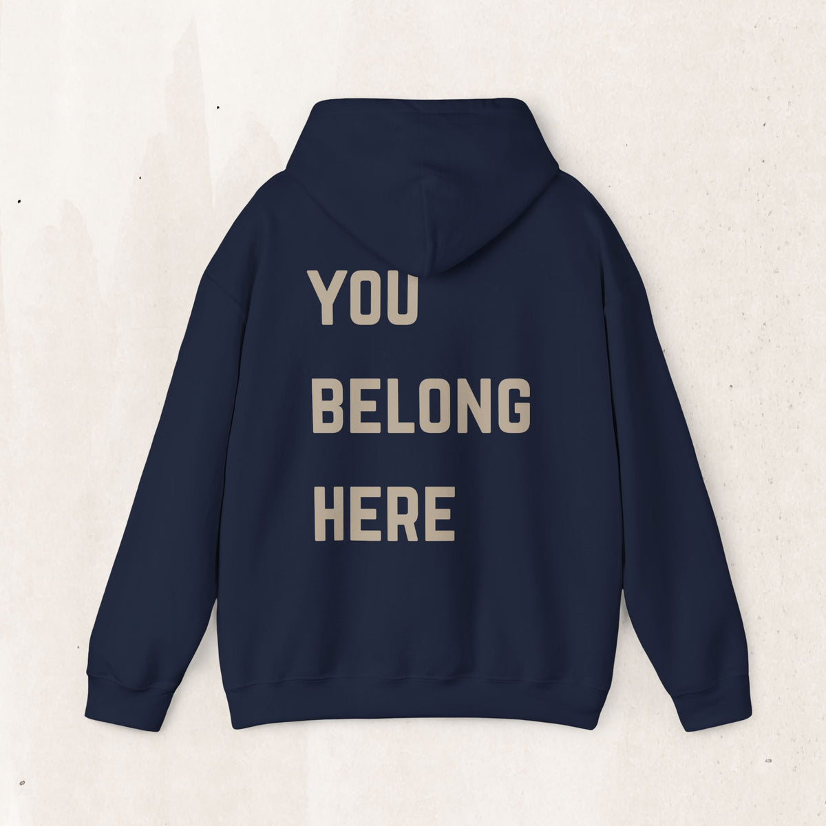 You Belong Here Hoodie | Suicide Awareness Back Print Pullover