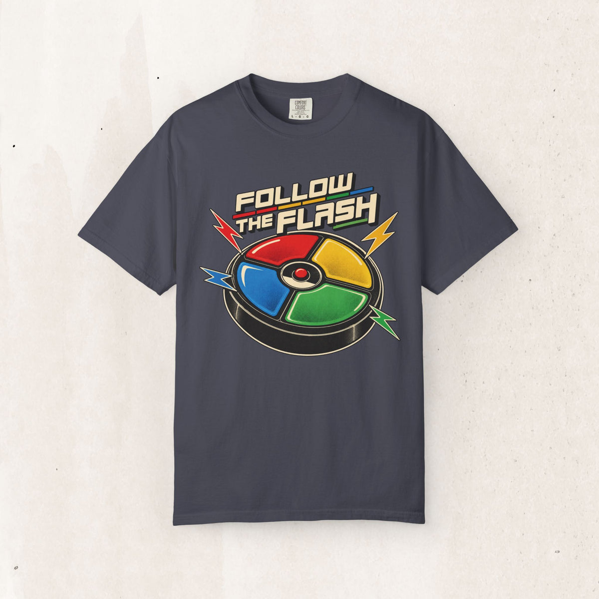 Follow The Flash Simon Graphic Tee – Navy
