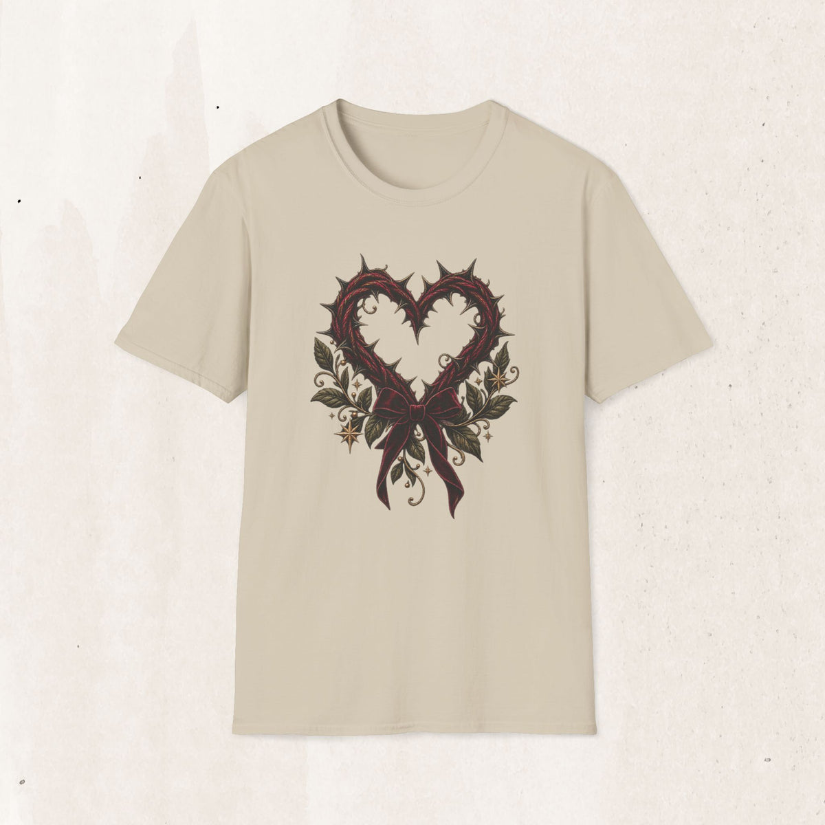 Thorn Heart Graphic Tee – Gothic Floral