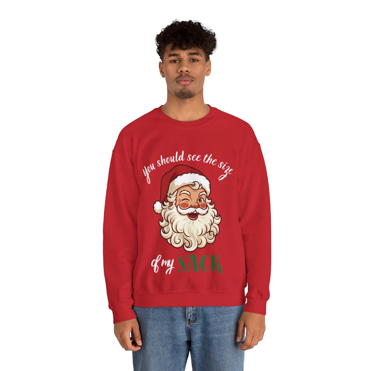 Santa Claus 'You Should See the Size of My Sack' Sweatshirt Printify