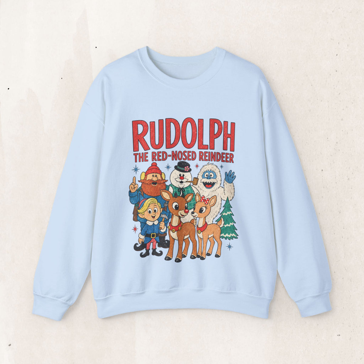 Rudolph The Red-Nosed Reindeer Vintage Crewneck Sweatshirt