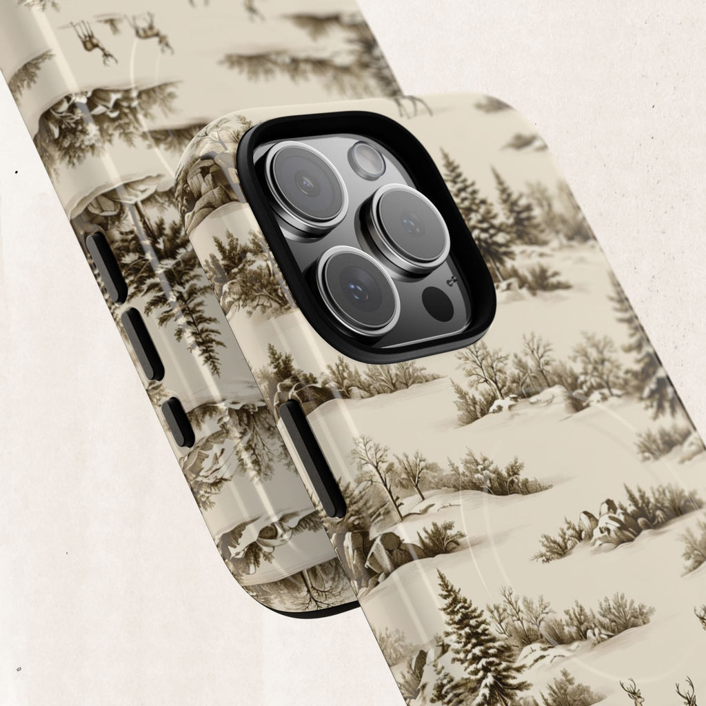 Deer & Pine Woodland Tough Magnetic Phone Case