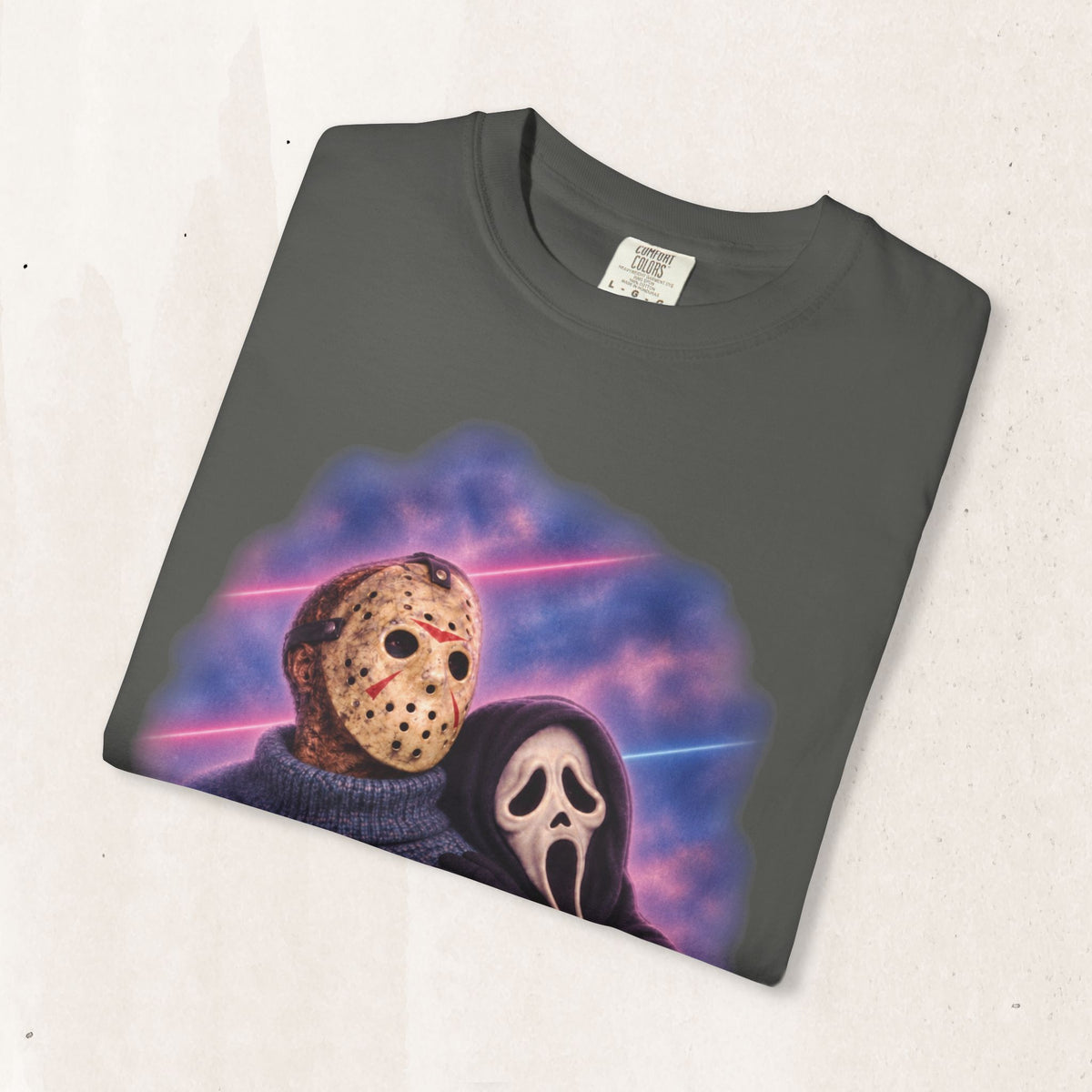 Jason Vorhees & Ghostface 80's Portrait Tee