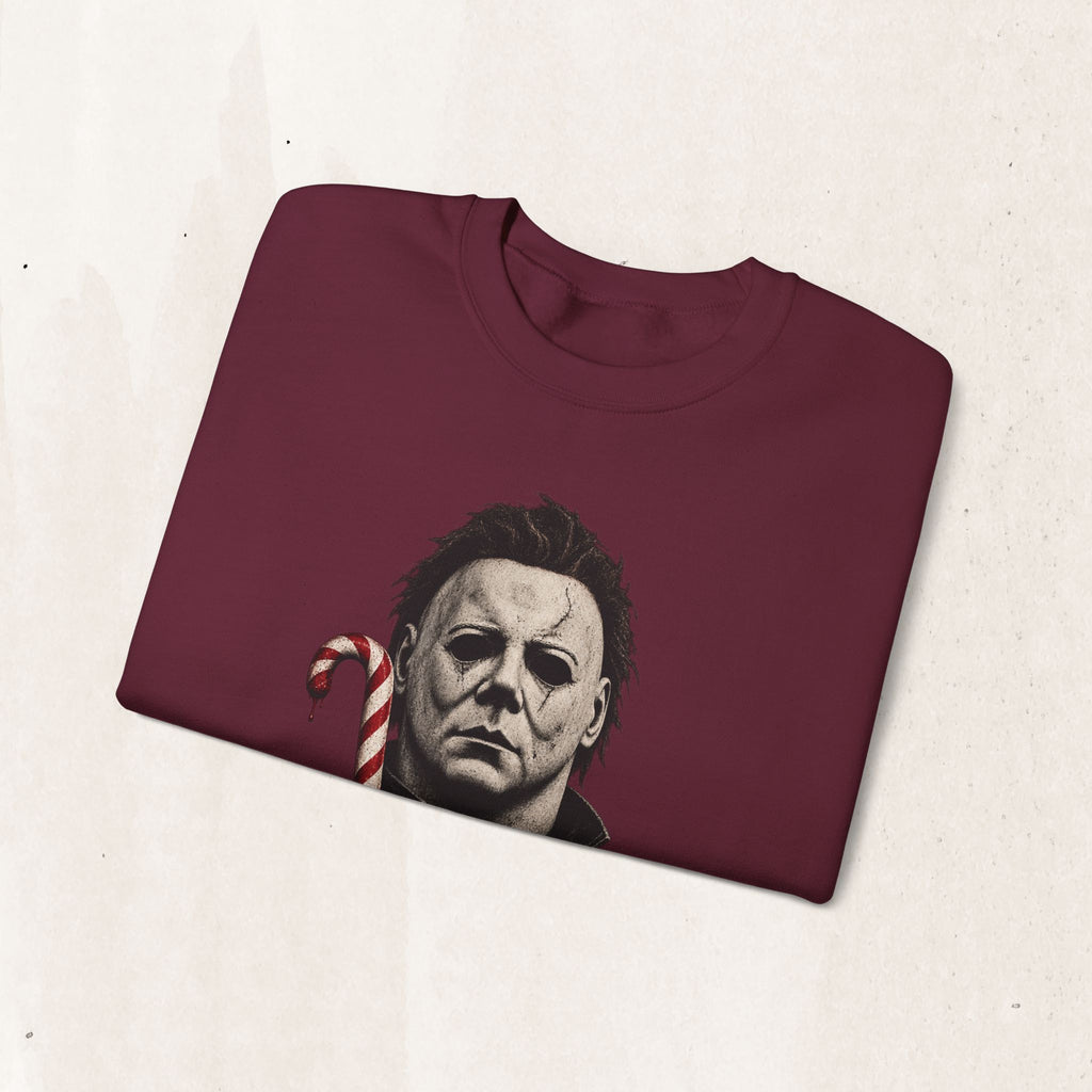 Michael Myers Candycane Crewneck Sweatshirt