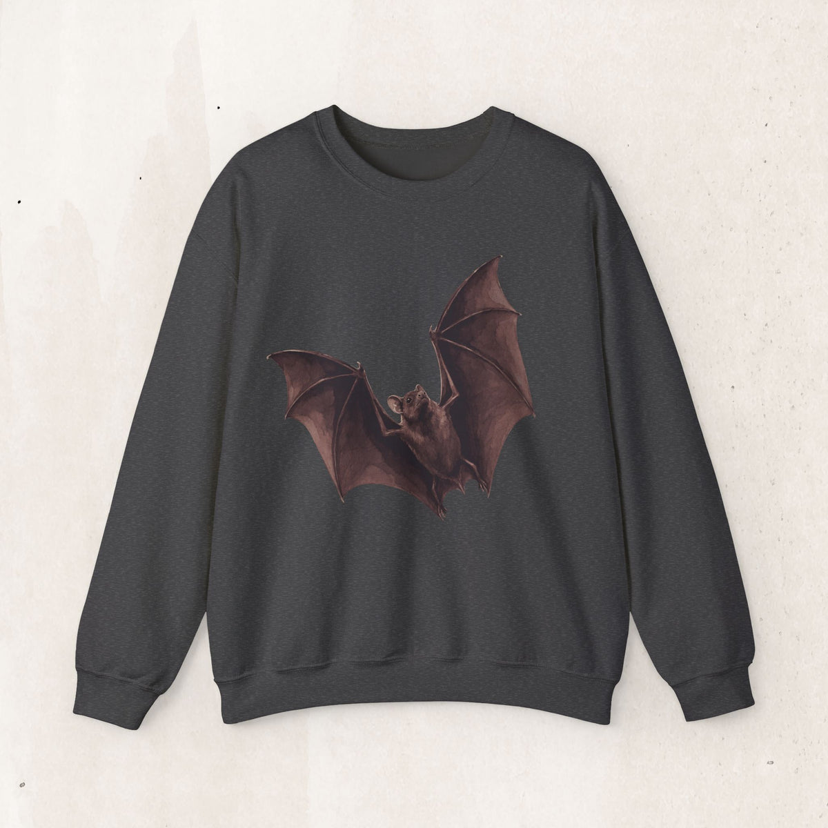 Flying Bat Graphic Crewneck Sweatshirt