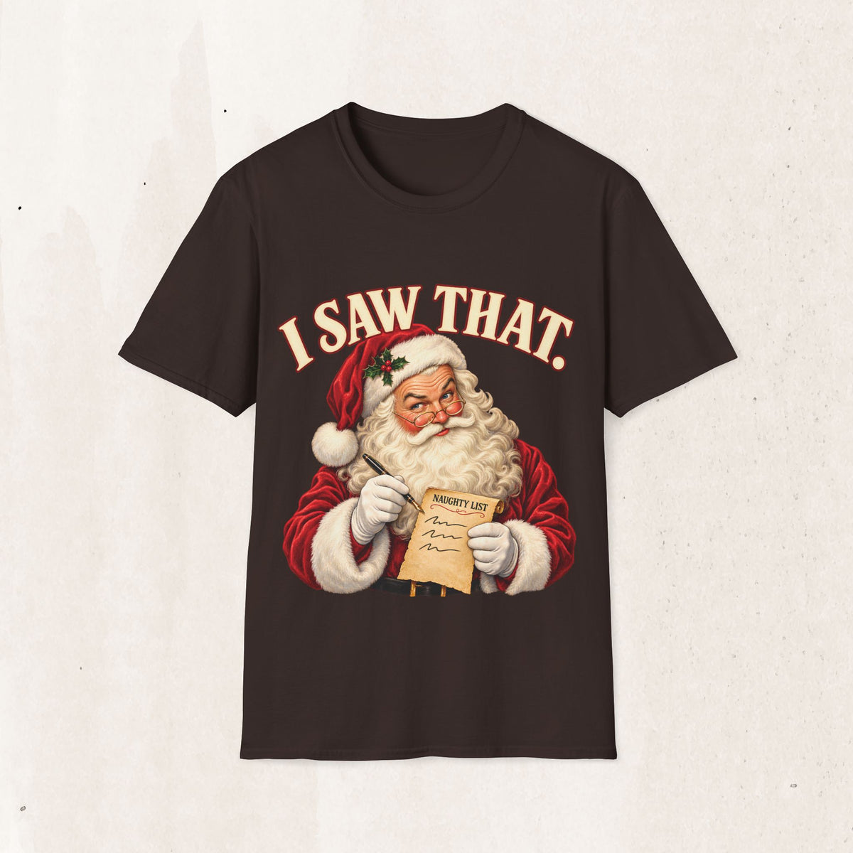 Santa Claus "I Saw That" Graphic Tee