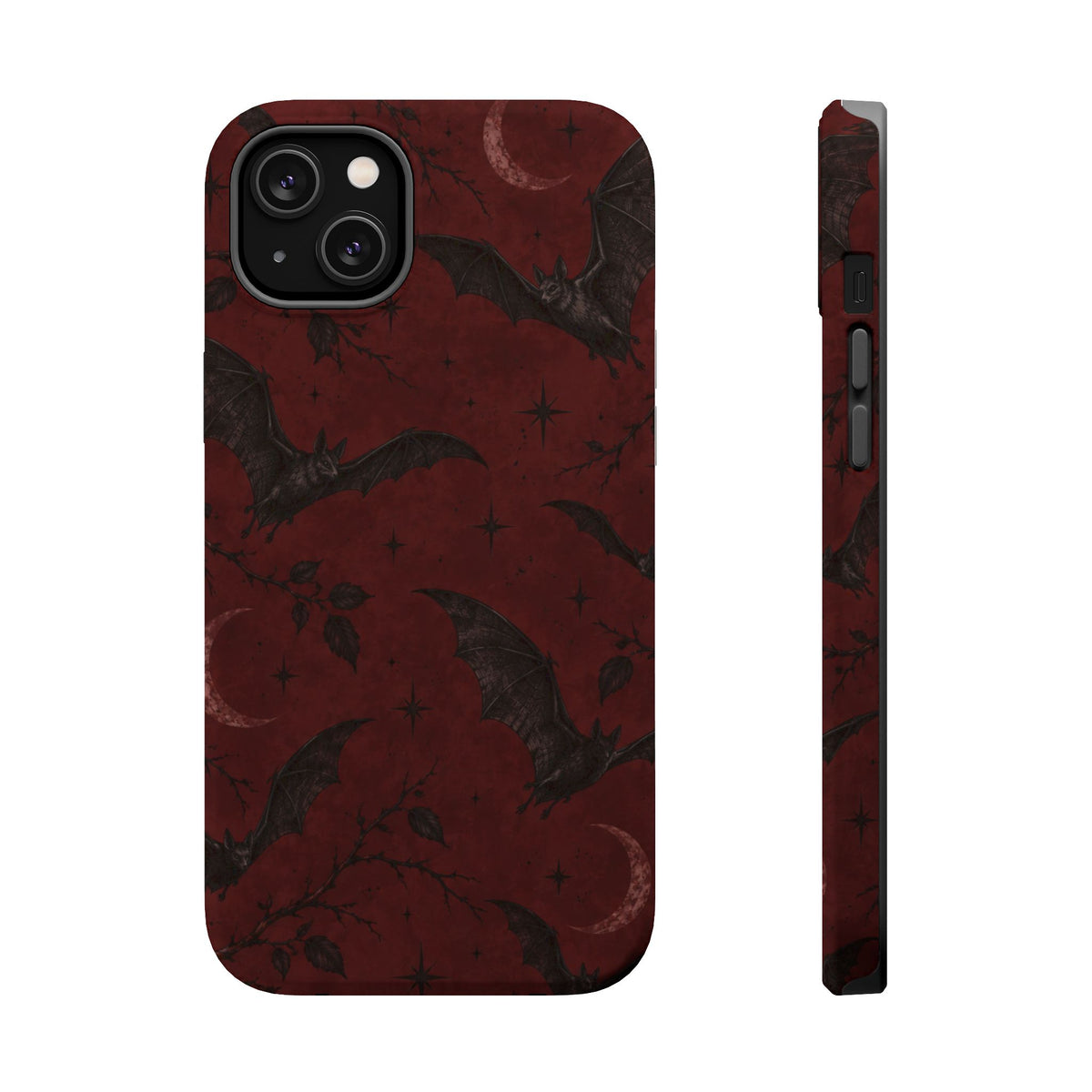 Gothic Bat Moon Magnetic Phone Case, alternate view