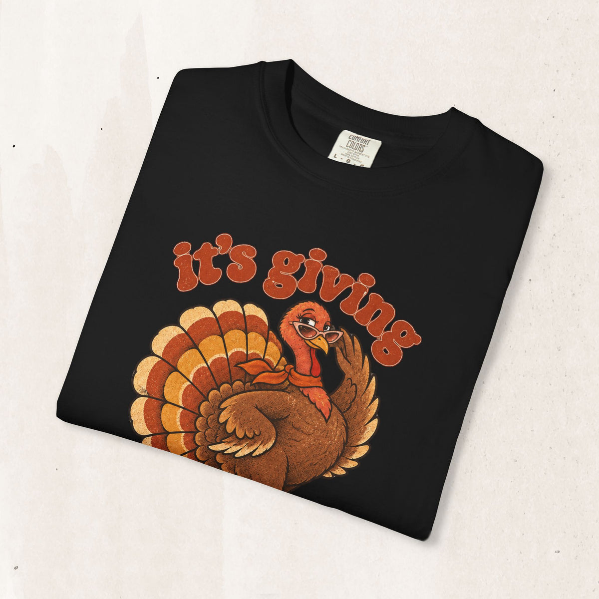 Thanksgiving Roller Turkey "It's Giving Thanks" Tee