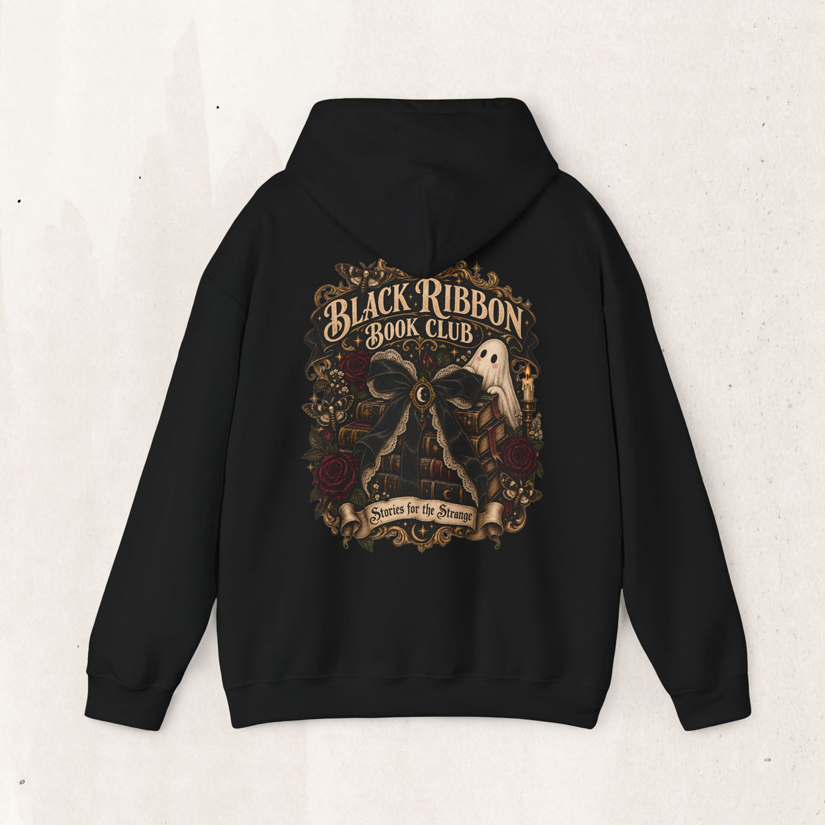 Black Ribbon Book Club Pullover Hoodie