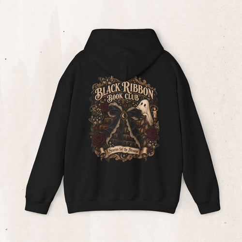 Black Ribbon Book Club Pullover Hoodie