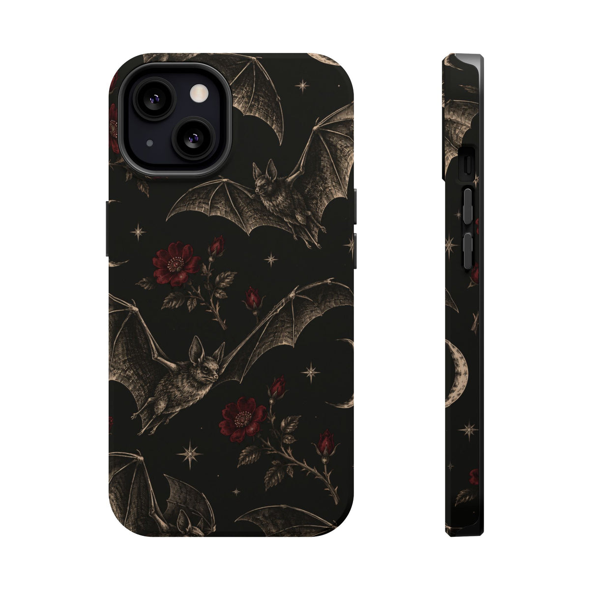 Gothic Bat & Moon Magnetic Phone Case, alternate view