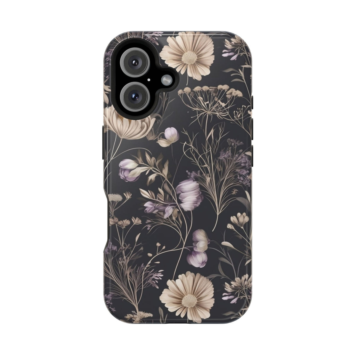 Dark Floral Magnetic Phone Case, alternate view