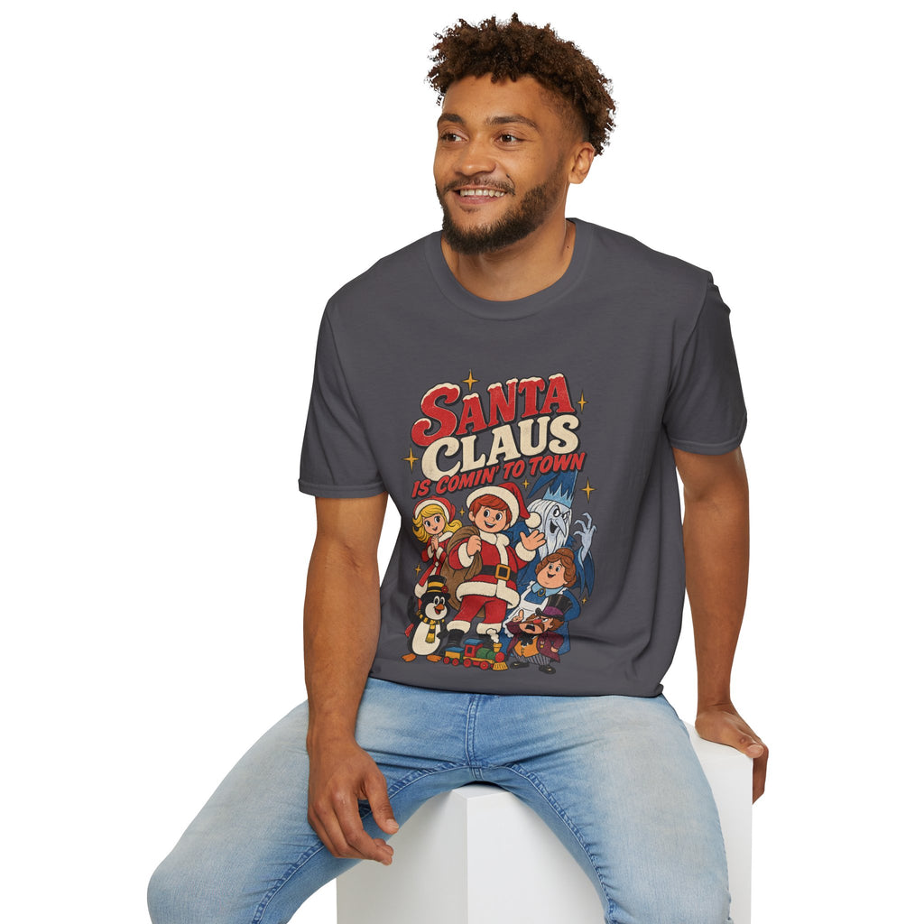 Santa Claus Is Comin' To Town Christmas Tee