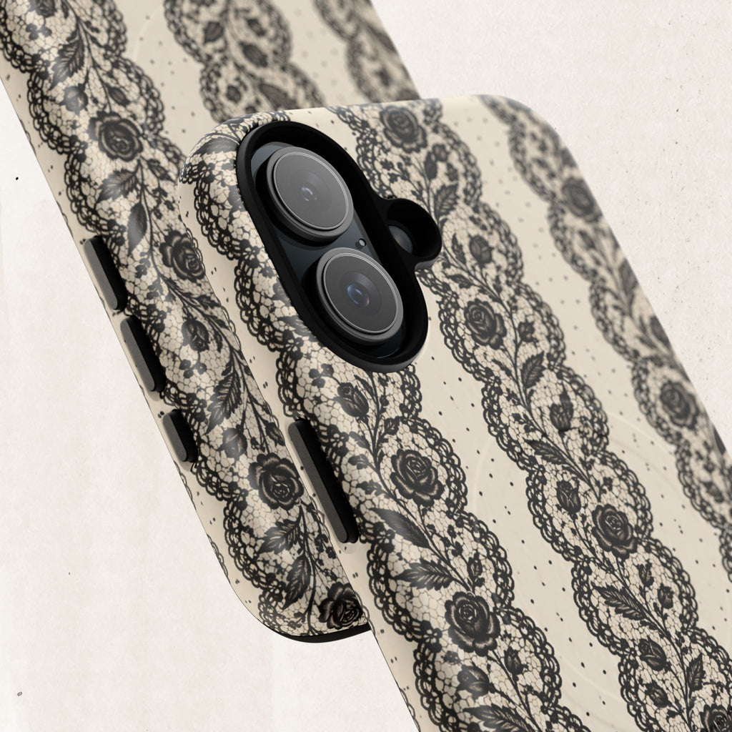 Lace Stripes Magnetic Phone Case