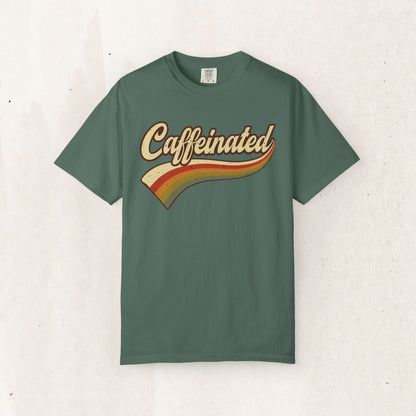 Caffeinated Retro Stripe Tee