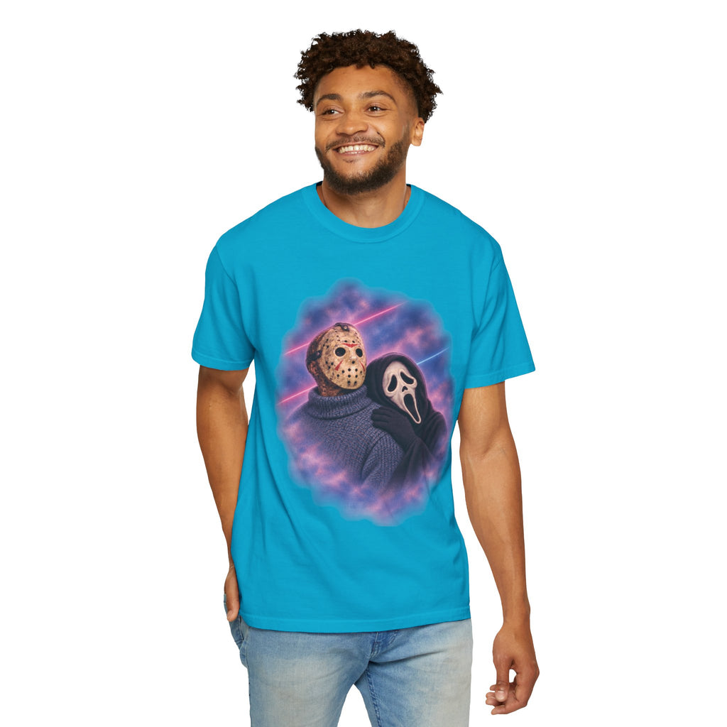 Jason Vorhees & Ghostface 80's Portrait Tee