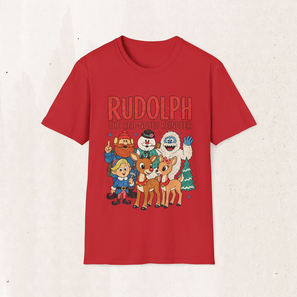 Rudolph The Red-Nosed Reindeer Christmas Tee