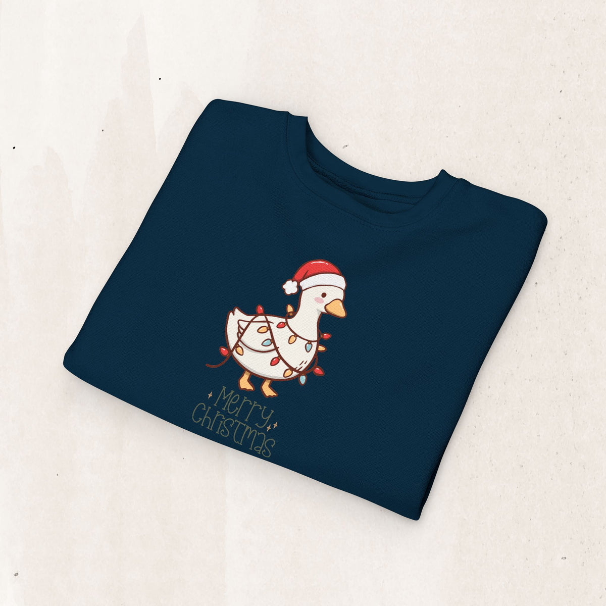 Santa Hat Duck "Merry Christmas" Toddler Sweatshirt