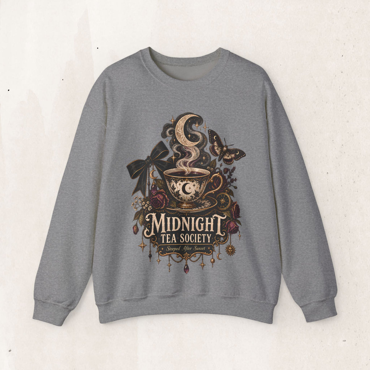 Midnight Tea Society Crewneck Sweatshirt