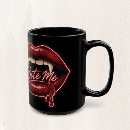 Bite Me Vampire Lips Mug