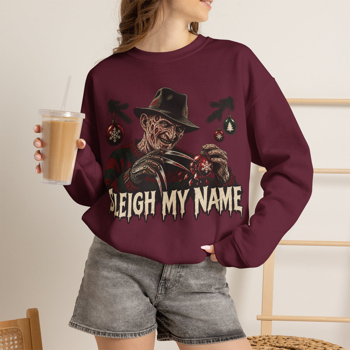 Freddy Krueger Christmas Crewneck Swearshirt