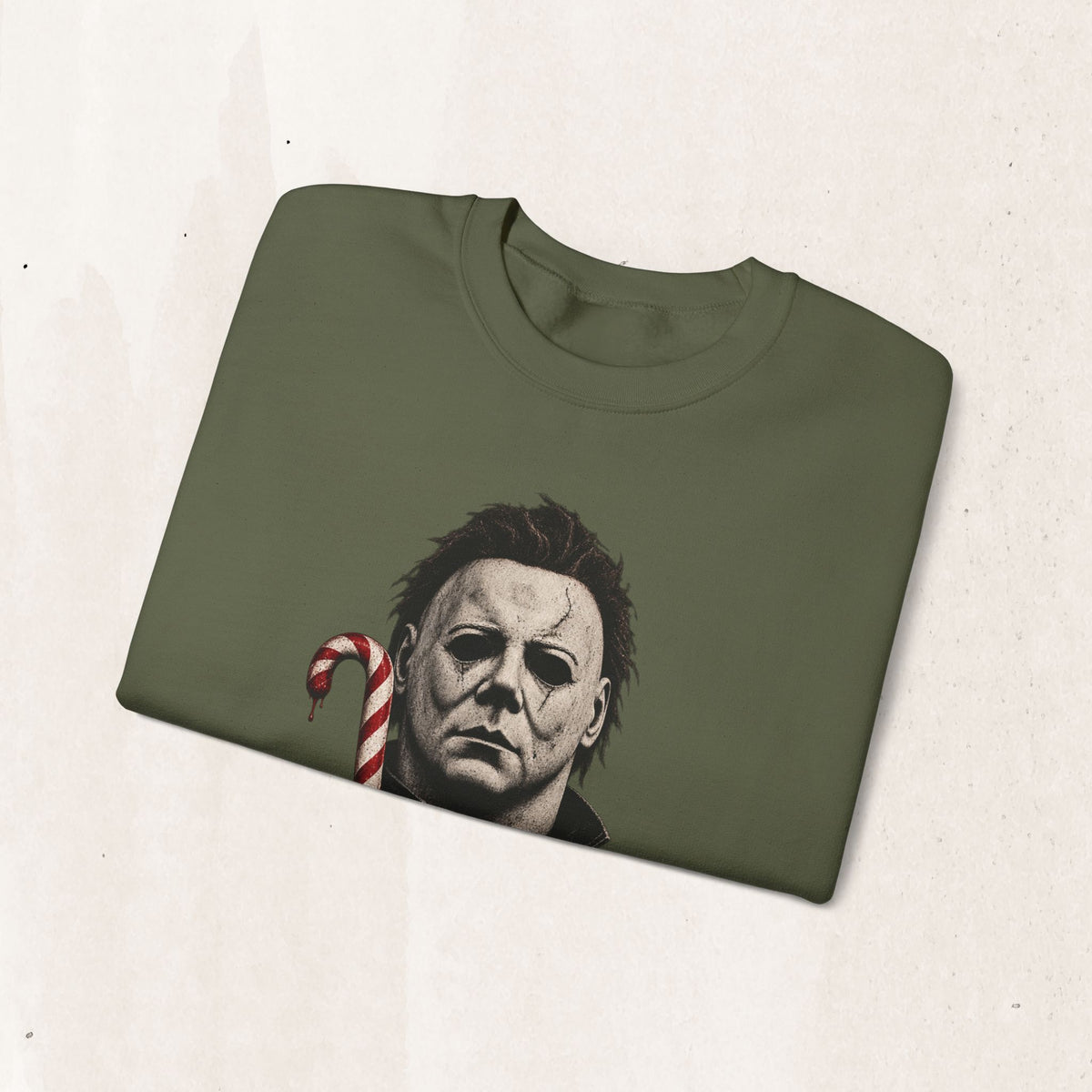 Michael Myers Candycane Crewneck Sweatshirt
