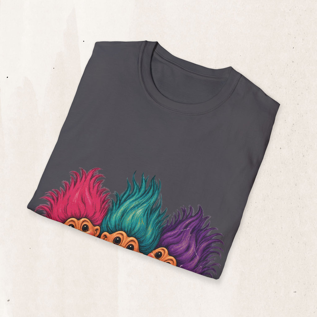 Troll Dolls Graphic Tee in Charcoal, alternate view