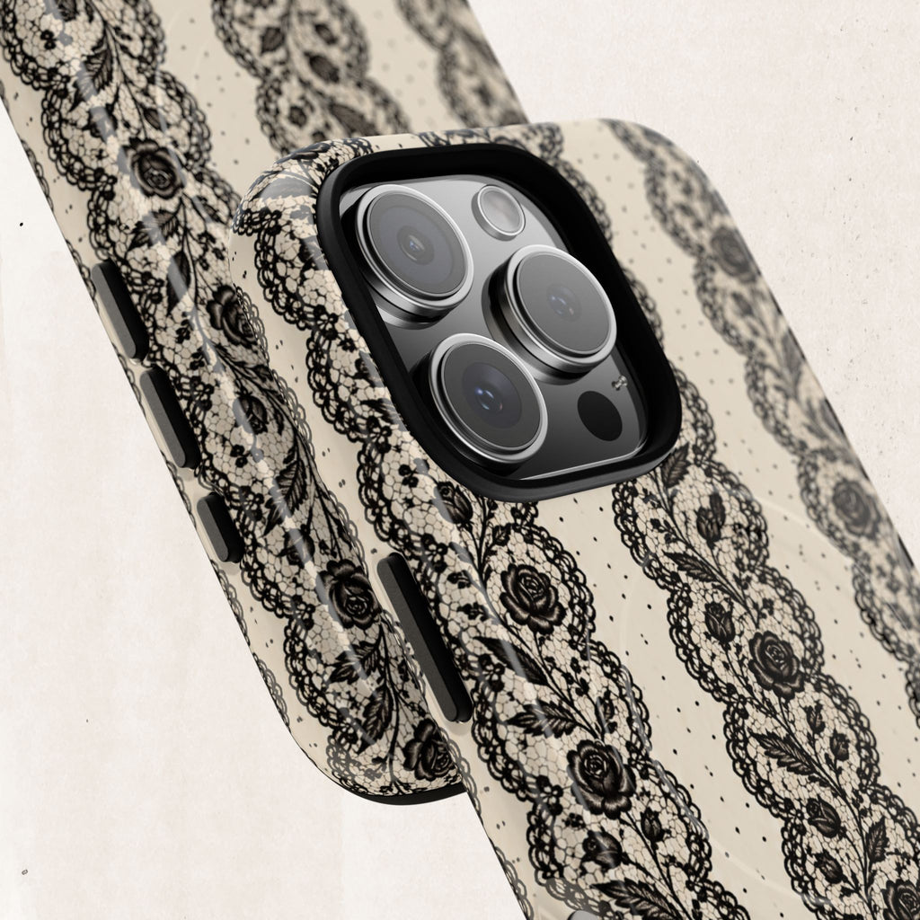 Lace Stripes Magnetic Phone Case