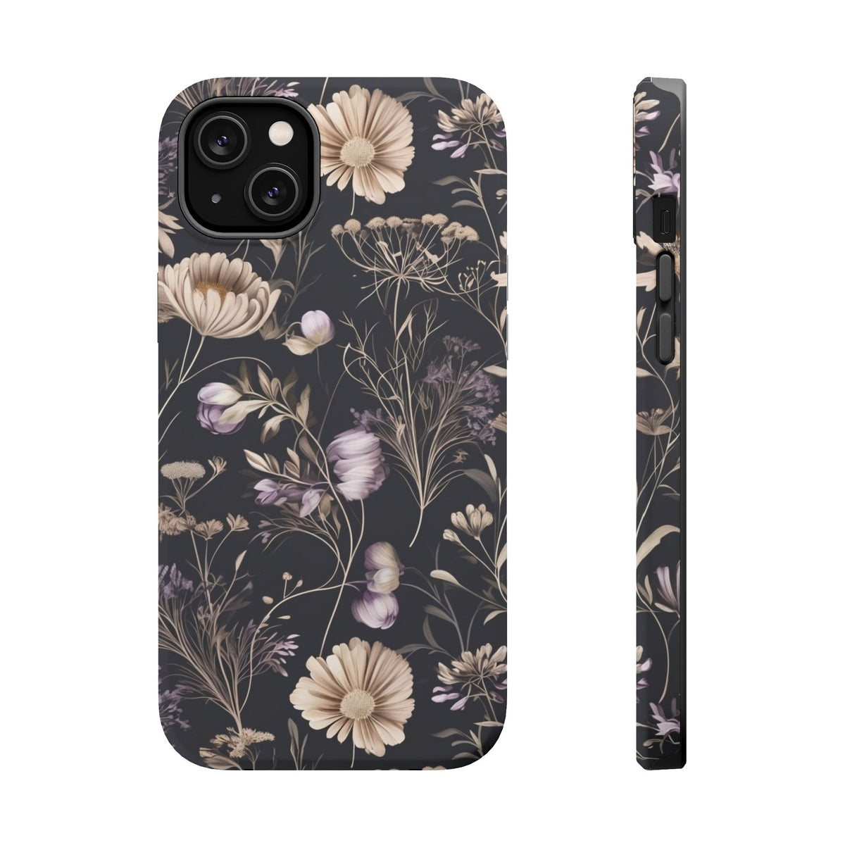 Dark Floral Magnetic Phone Case, alternate view
