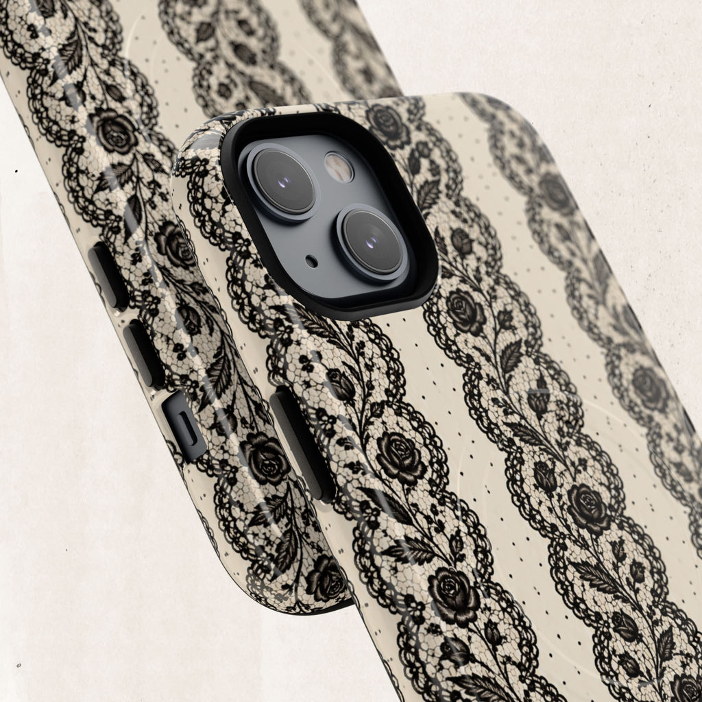 Lace Stripes Magnetic Phone Case