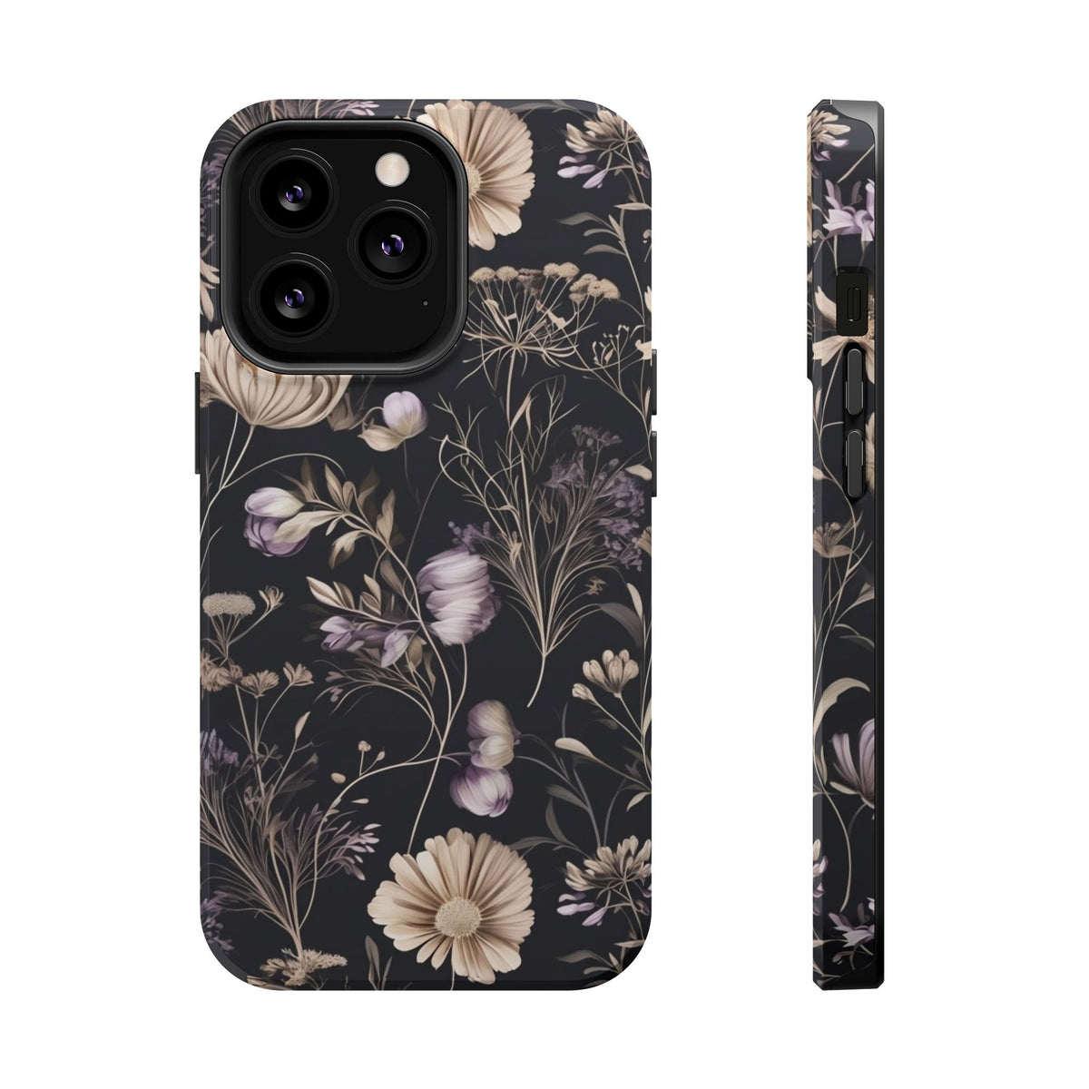 Dark Floral Magnetic Phone Case, alternate view