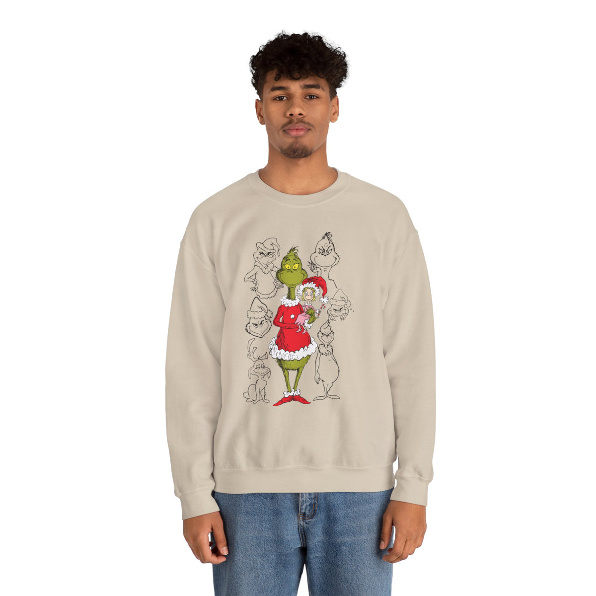The Grinch Christmas Sweatshirt, Funny Grinch Crewneck