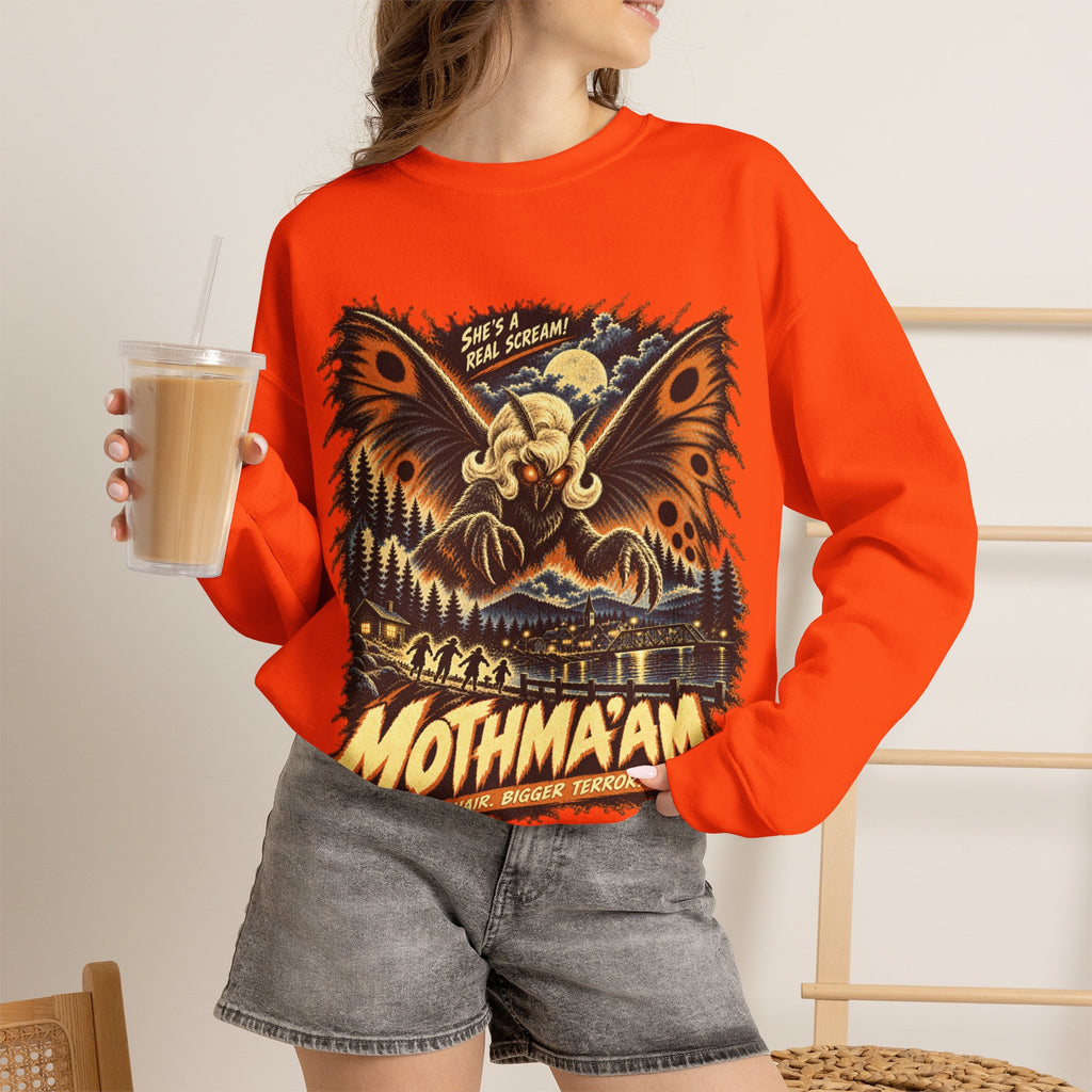 Mothmaam Retro Monster Crewneck Sweatshirt