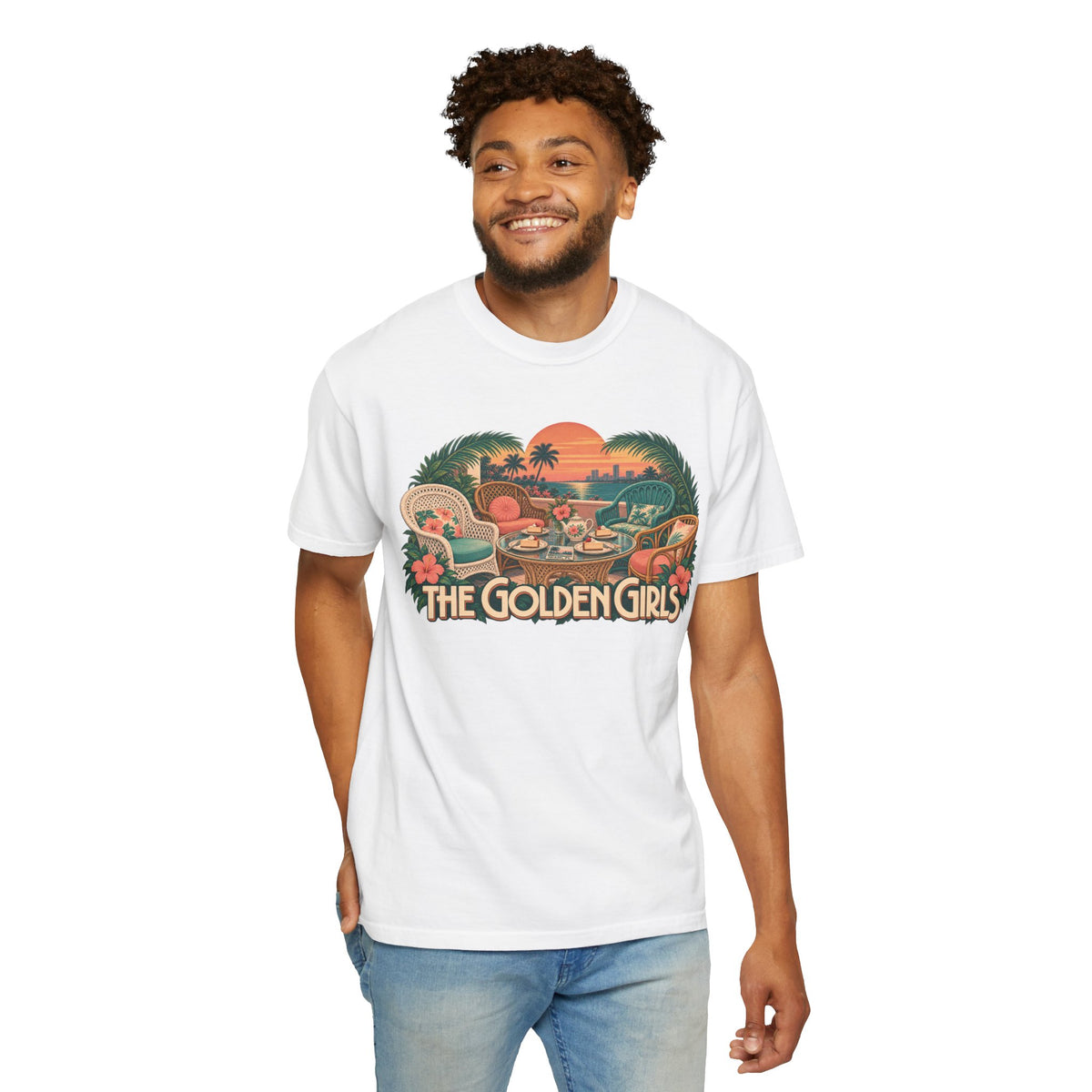 Golden Girls Retro Sunset Tee