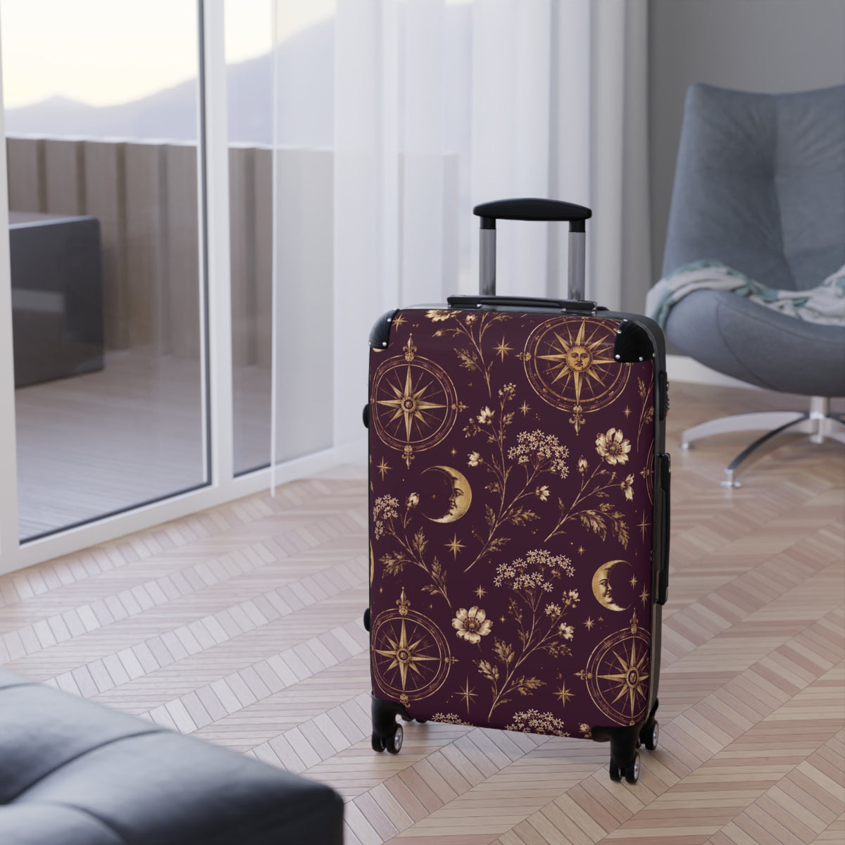 Celestial Compass Travel Luggage