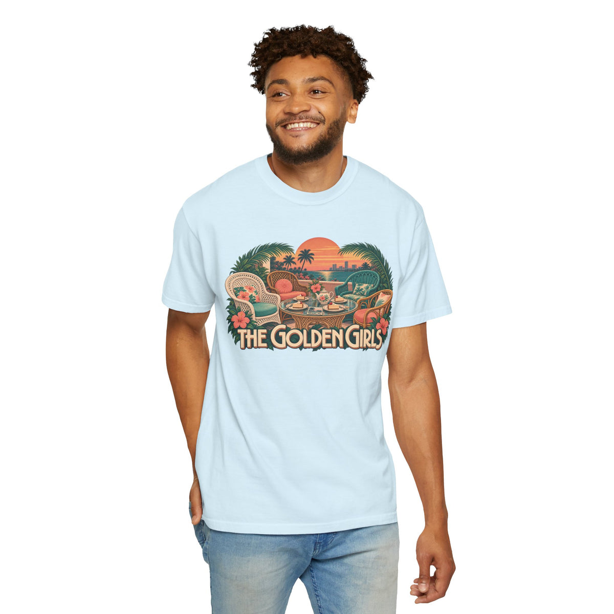 Golden Girls Retro Sunset Tee