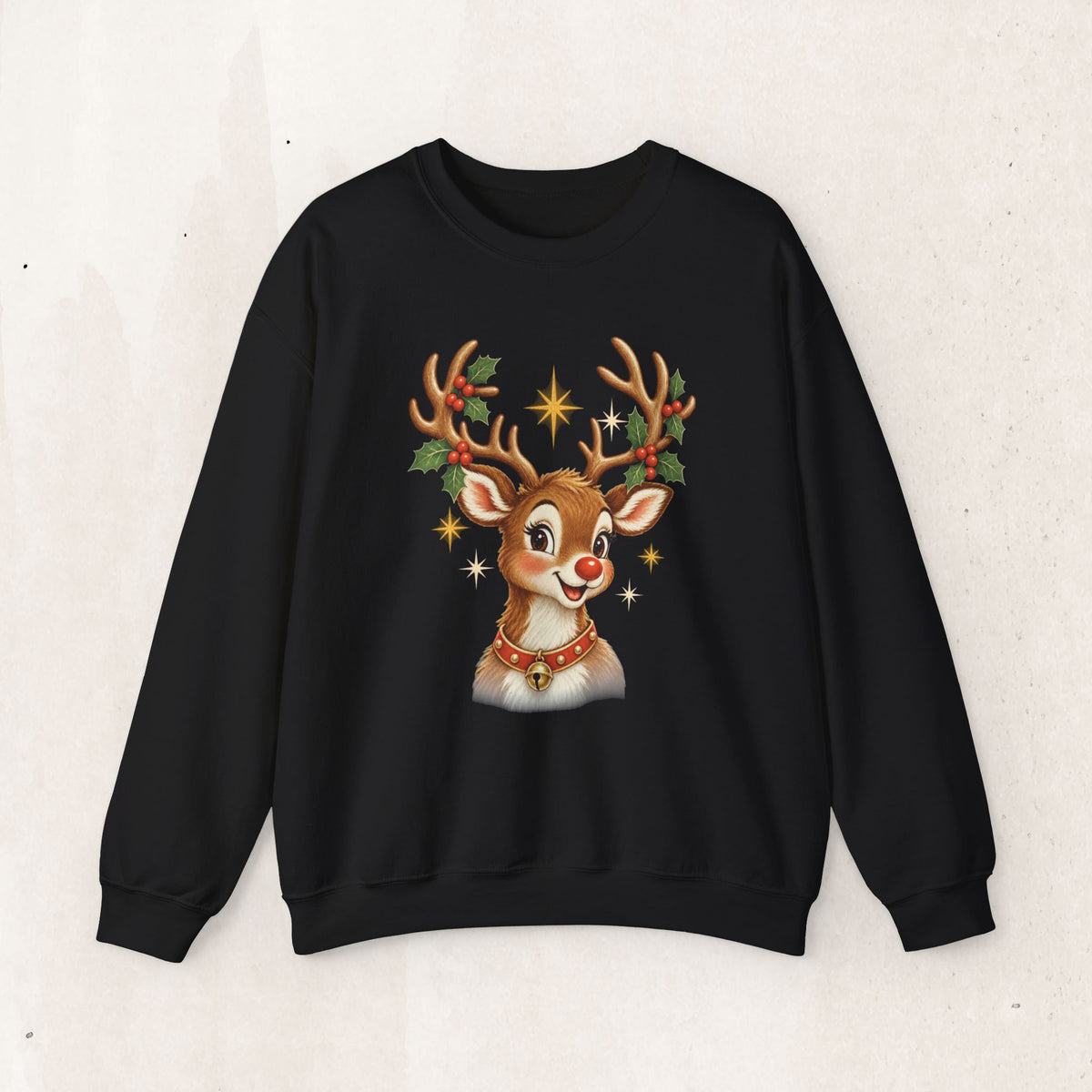 Vintage Rudolph Graphic Crewneck Sweatshirt