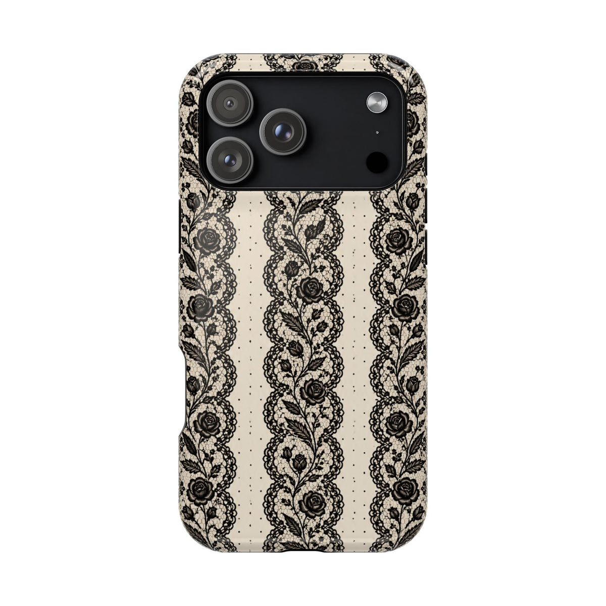Lace Stripes Magnetic Phone Case, alternate view