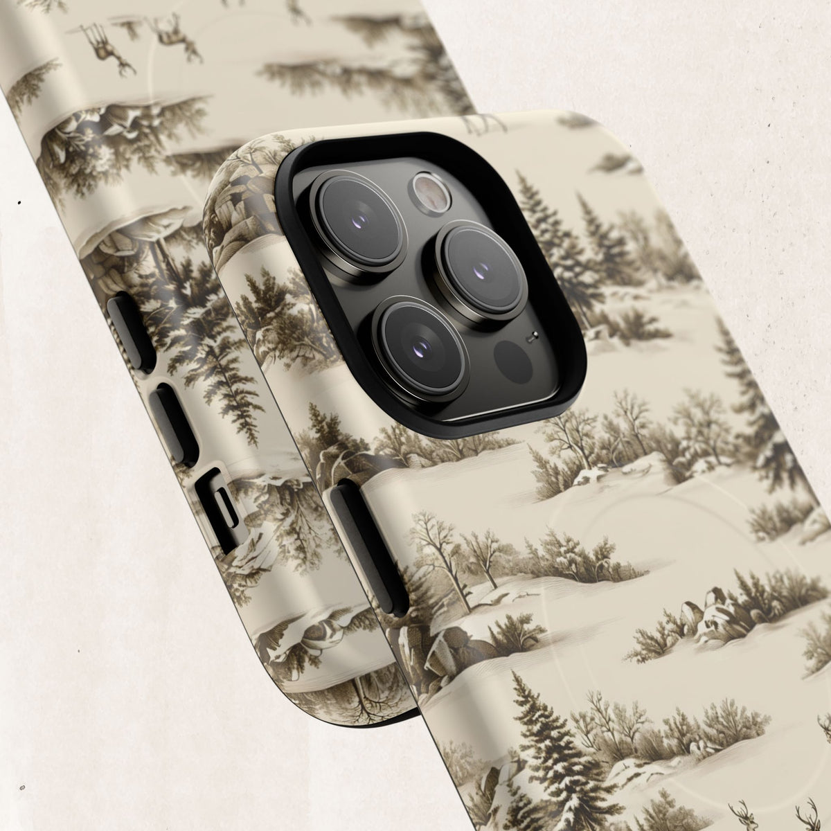Deer & Pine Woodland Tough Magnetic Phone Case