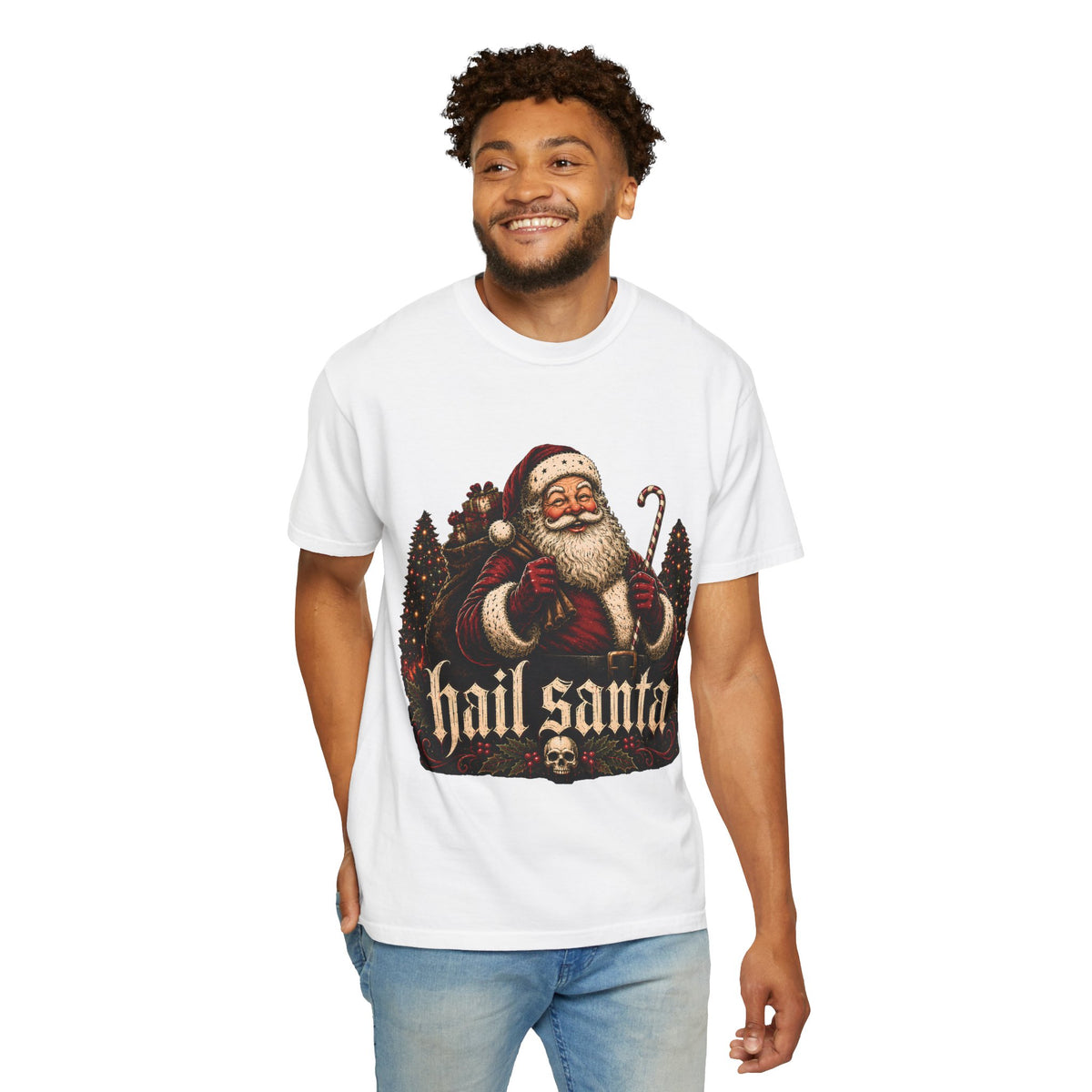 Hail Santa Vintage Graphic Tee