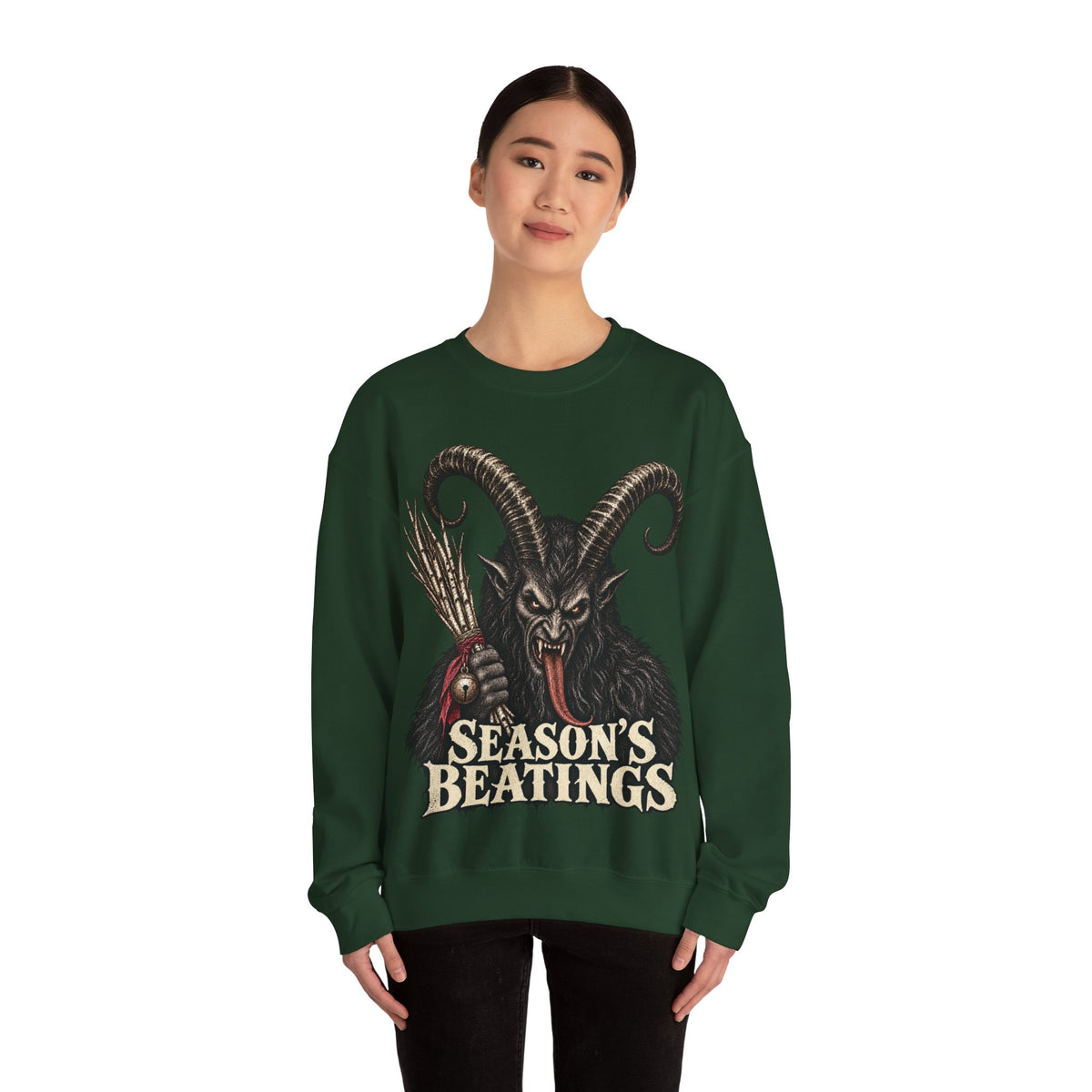 Krampus Christmas Crewneck Sweatshirt