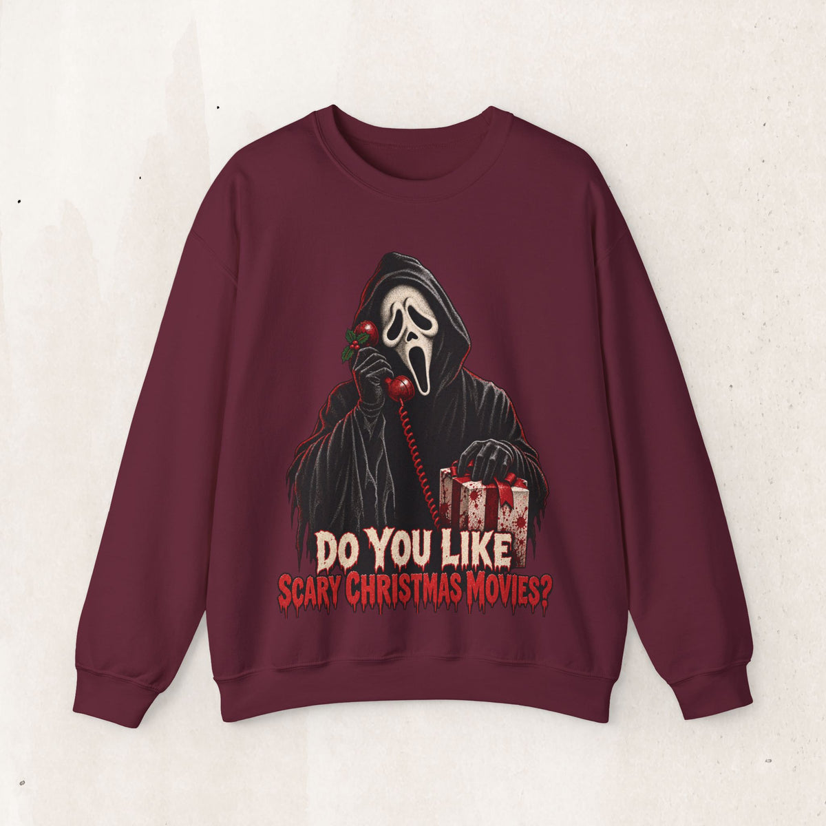 Ghostface "Do You Like Scary Movies?" Crewneck Sweatshirt