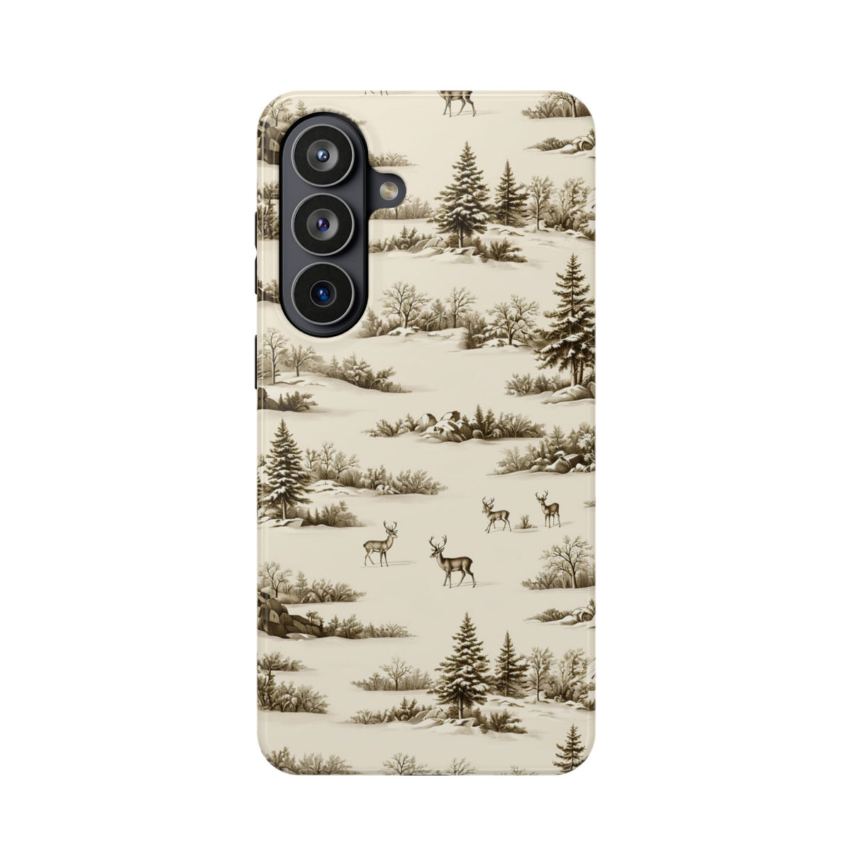 Deer & Pine Woodland Magnetic Phone Case, alternate view