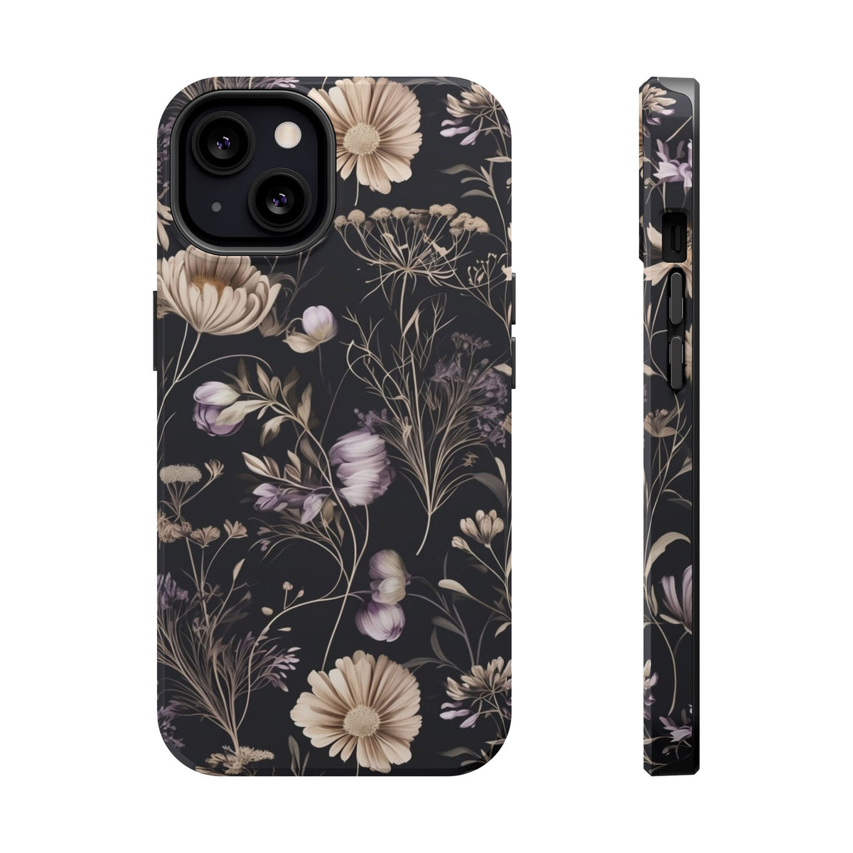 Dark Floral Magnetic Phone Case, alternate view