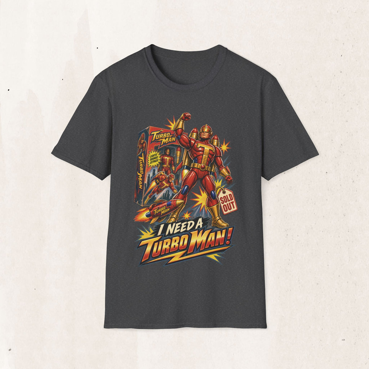 Turbo Man Graphic Tee - Jingle All The Way