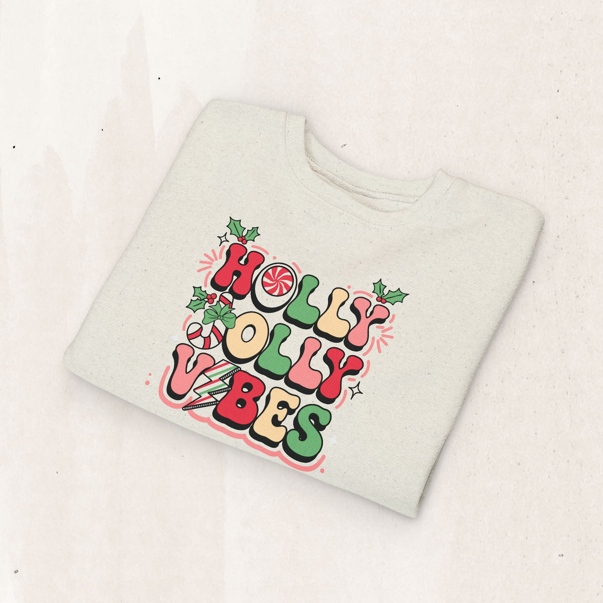 Holly Jolly Vibes Toddler Sweatshirt