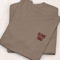 Elder Emo Embroidered Tee – Millennial Emo Gift Shirt – Brown Savana