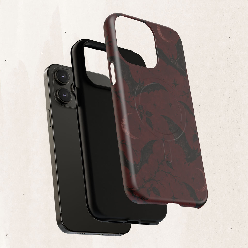 Gothic Bat Moon Magnetic Phone Case